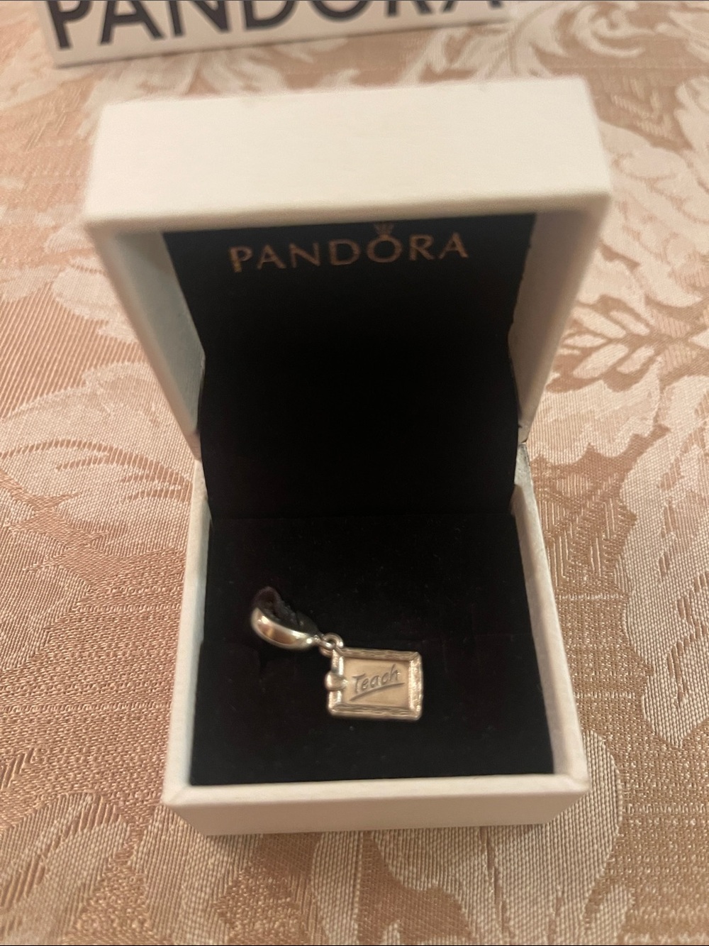 Pandora Silver Book 'Teach' Dangle Charm
